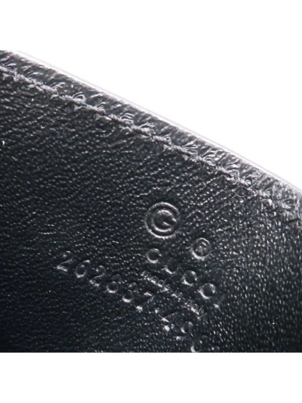 Gucci Card Case Micro Guccissima Leather Holder Navy - Picture 8 of 8
